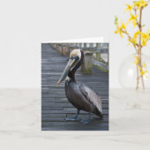 Carte Pélican / Note (Fleur jaune)