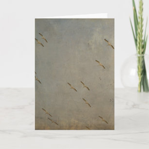 Carte Pélicans en vol