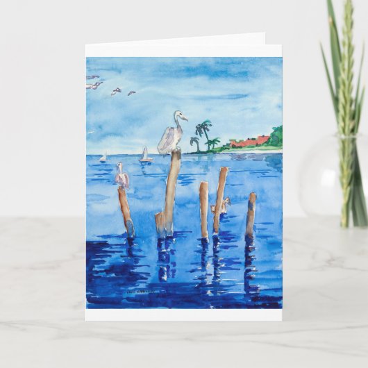 Carte Pélicans tropicaux (Devant)