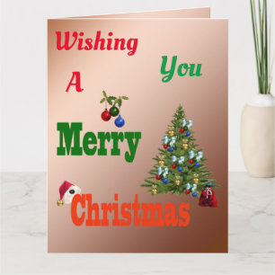Carte Pelouse Bowles, Jumbo Christmas Card,