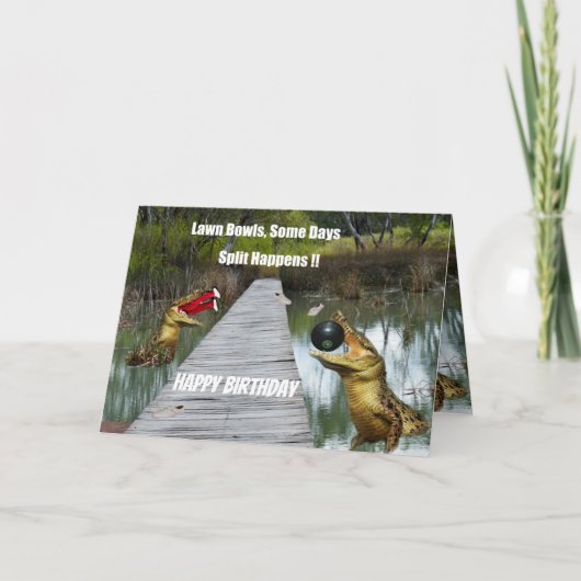 Carte Pelouse Bowls Australie Fractionnement Happings, C (Devant)