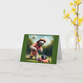 Carte Pelouse de sciage (Fleur jaune)