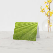 Carte Pelouse rayée Abstraite (Fleur jaune)