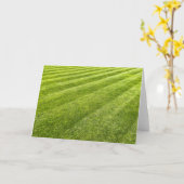 Carte Pelouse rayée Abstraite (Fleur jaune)