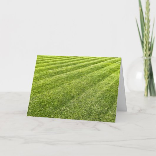 Carte Pelouse rayée Abstraite (Devant)