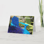 Carte Pelouses en bois coloré Photo Retraite (Devant)