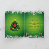 Carte pelucheuse mignonne de lumières de Noël (Intérieur)