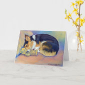Carte Pembroke Welsh Corgi (Fleur jaune)