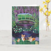 Carte Pembroke Welsh Corgi (Fleur jaune)