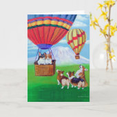 Carte Pembroke Welsh Corgi (Fleur jaune)
