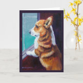 Carte Pembroke Welsh Corgi (Fleur jaune)