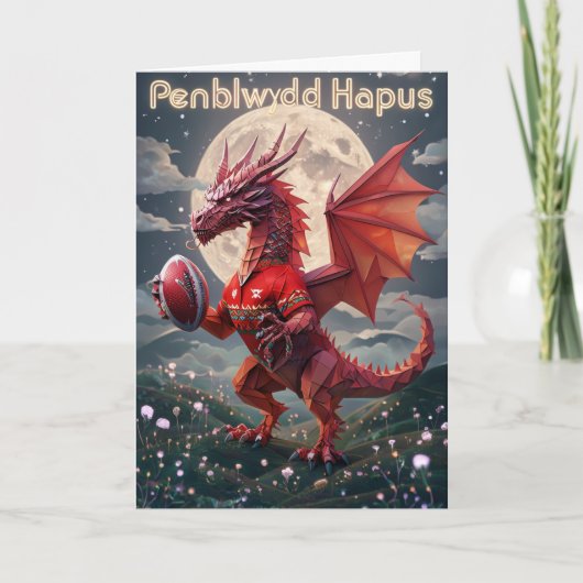 Carte Penblwydd Hapus Joyeux anniversaire (Devant)