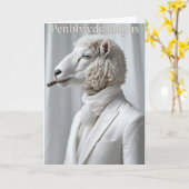 Carte Penblwydd Hapus Joyeux anniversaire (Fleur jaune)