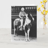 Carte "Pendant ce temps, de retour au ranch..." (Fleur jaune)