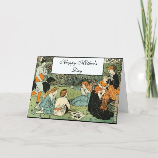 Carte Pendant le jour de mère de jardin (Devant)