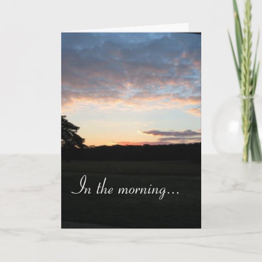 Carte Pendant le matin… (Devant)