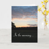 Carte Pendant le matin… (Fleur jaune)