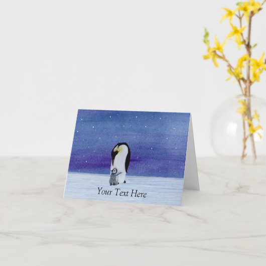 Carte Penguin (Fleur jaune)