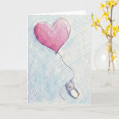 Carte Penguin d'anniversaire (Fleur jaune)