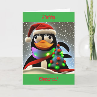 Carte Penguin de Christmas