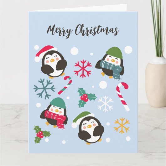 Carte Penguin de Christmas (Devant)