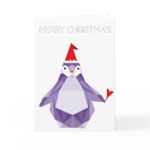 Carte Penguin de Noël