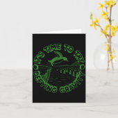 Carte Penguin It's Time To Try Defying Gravity (Fleur jaune)