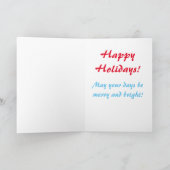 Carte Penguin "Joyeuses Fêtes" (Intérieur)