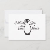 Carte Penguin te manque tellement (Devant)