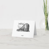 Carte Pennsylvania Railroad Modern Train Power Note Card (Dos)