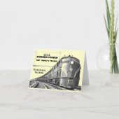 Carte Pennsylvania Railroad Modern Train Power Note Card (Devant)
