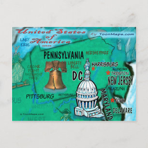 Carte Pennsylvania USA