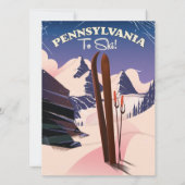 Carte Pennsylvanie À Ski (Dos)