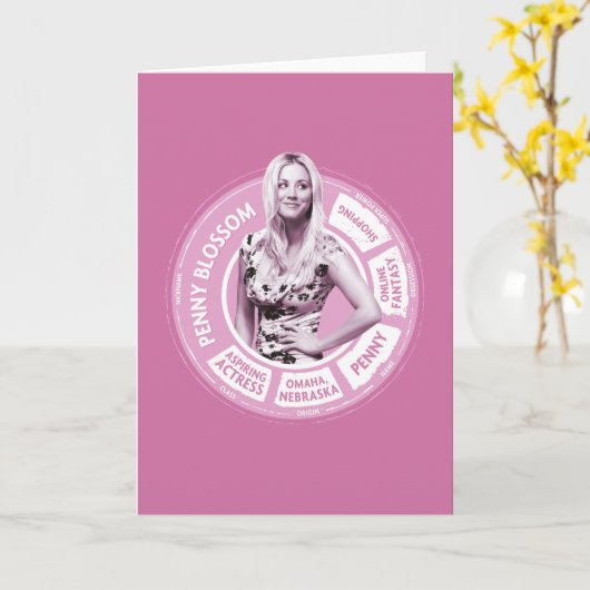 Carte Penny Blossom Info Graphique (Fleur jaune)