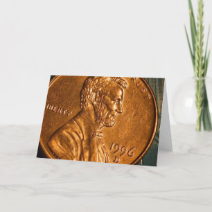 Carte Penny Cents Cuivre Lincoln