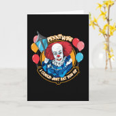 Carte Pennywise Classique - Je pourrais te dévorer (Fleur jaune)