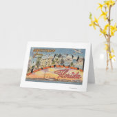 Carte Pensacola, Floride - Grandes Lettres Scènes 2 (Fleur jaune)