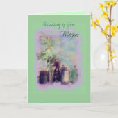 Carte Pensant à vous, maman (Fleur jaune)