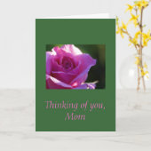 Carte Pense à toi, maman (Fleur jaune)