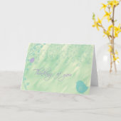 Carte Pensée à vous (Fleur jaune)