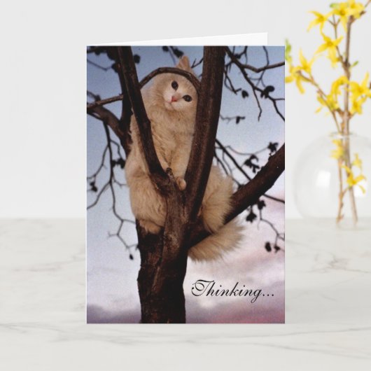 Carte Pensée à vous (Fleur jaune)