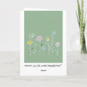 Carte Pensée à vous (Dos)