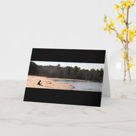 Carte Pensée à vous (Fleur jaune)