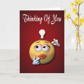 Carte Pensée à vous (Fleur jaune)