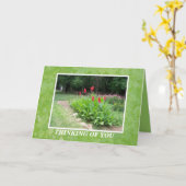 CARTE PENSÉE À VOUS (Fleur jaune)