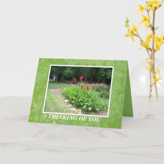 CARTE PENSÉE À VOUS (Fleur jaune)