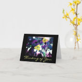 Carte Pensée à vous (Fleur jaune)