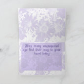 Carte Pensée à vous (Intérieur)