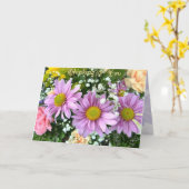 Carte Pensée à vous (Fleur jaune)