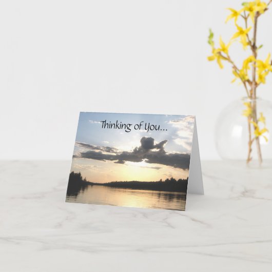 Carte Pensée à vous… (Fleur jaune)